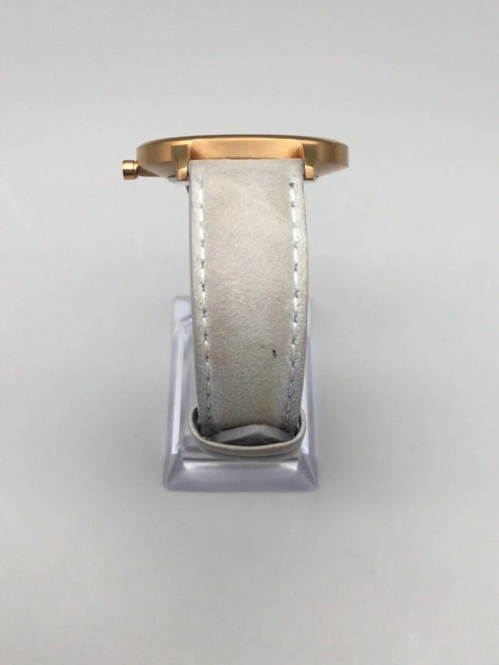 MVMT Boulevard Beverly Marble Womens Watch Rose Gold Tone Leather New Battery